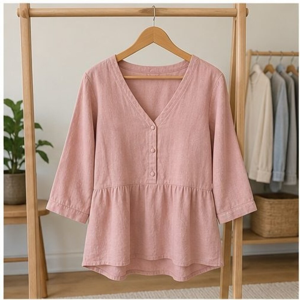 Blush Lace Trim Top